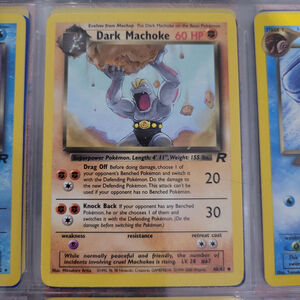Pokemon Card Dark Machoke 40/82